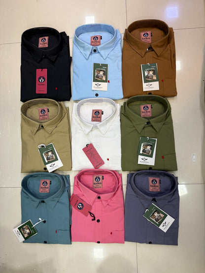 (Combo of 4) Russman Laffer Cotton Plain shirt Rs. 1000