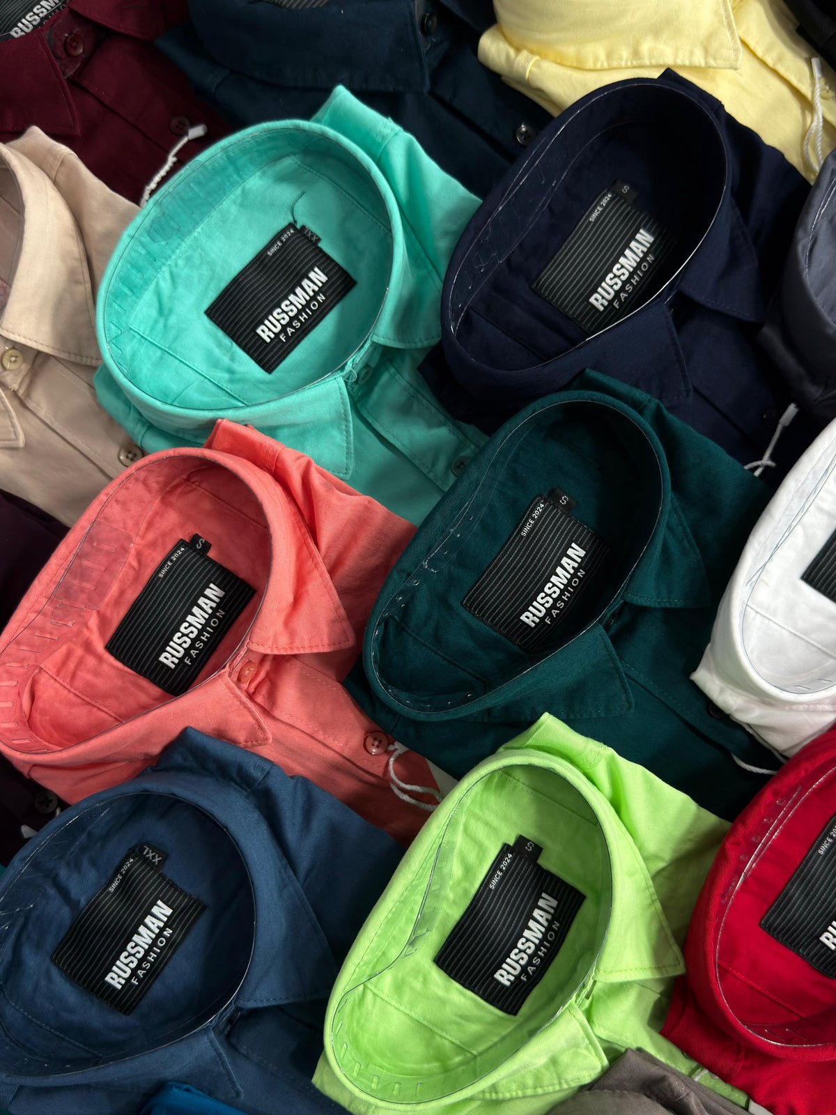 (Combo of 3)(2XL, 3XL)RussMan 100% Pure Cotton Plain Shirt Rs. 1200