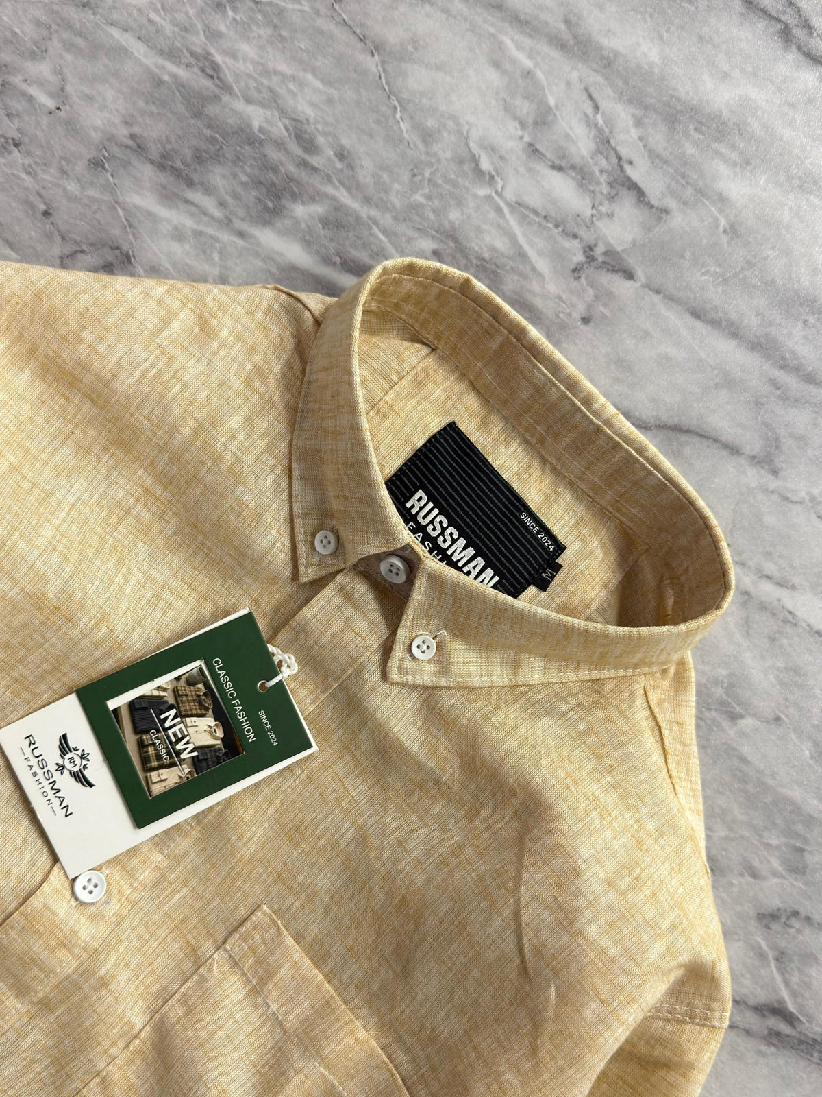 (Combo of 3)Russman khadi Cotton Lenin Plain Button Shirts Rs. 1150