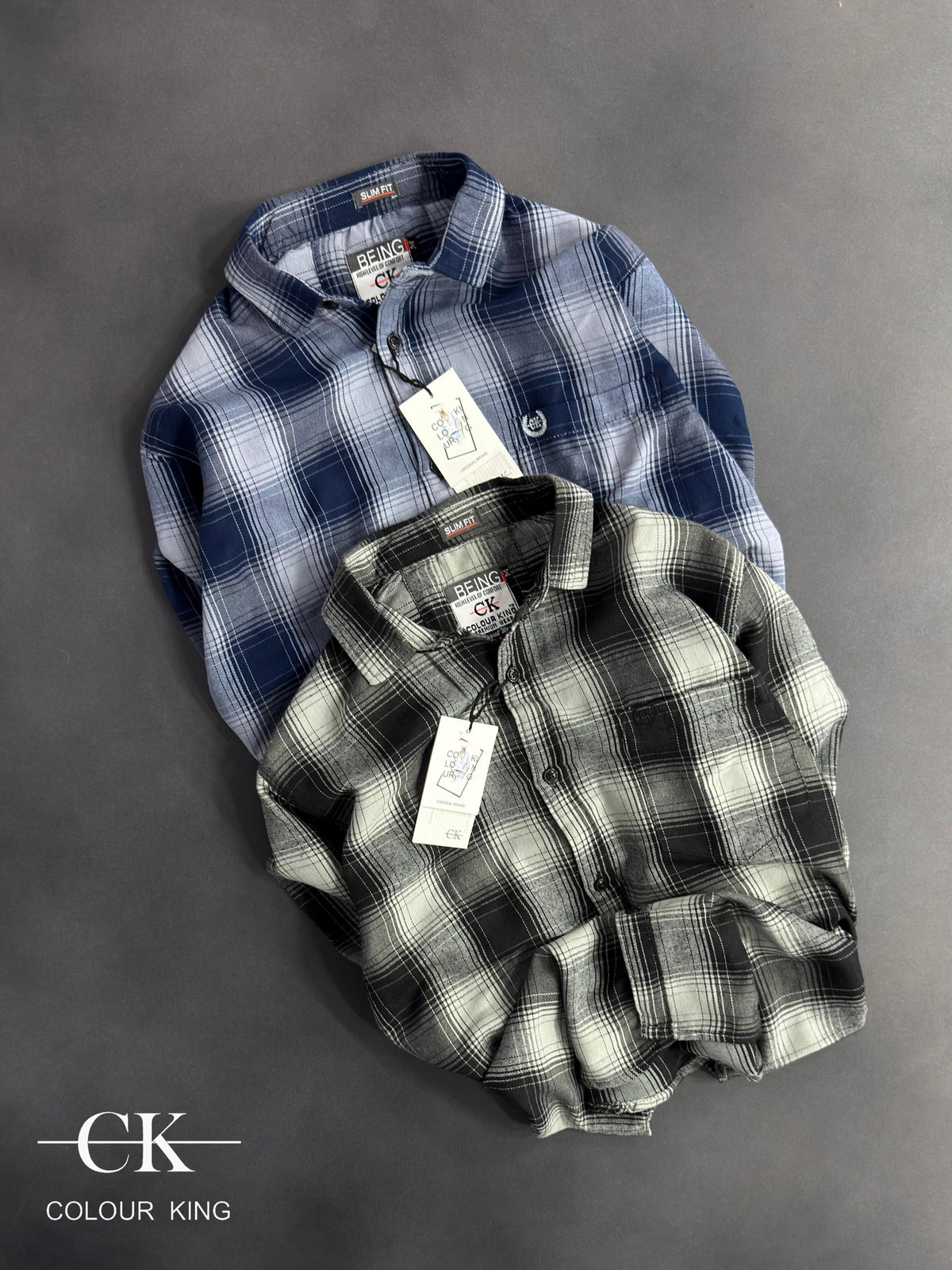(Combo of 3) CK Mild Premium Twill Cotton Checked Shirt Rs. 1150