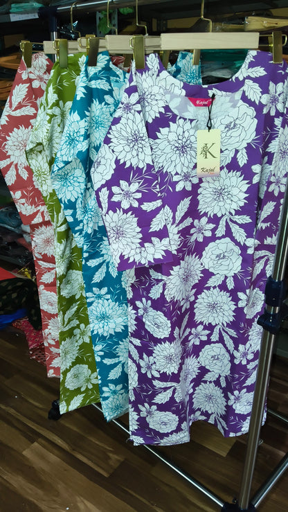 Pack of 4 Kajal Women A-line Design Kurthi TOP Only  Rs. 1000
