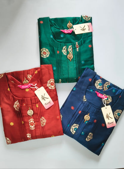 Pack of 2 Kajal Umbrella Silk Desing Kurthi TOP Only Rs. 950