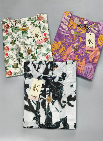 Pack of 2 Kajal Umbrella Fancy Desing Kurthi TOP Only Rs. 950
