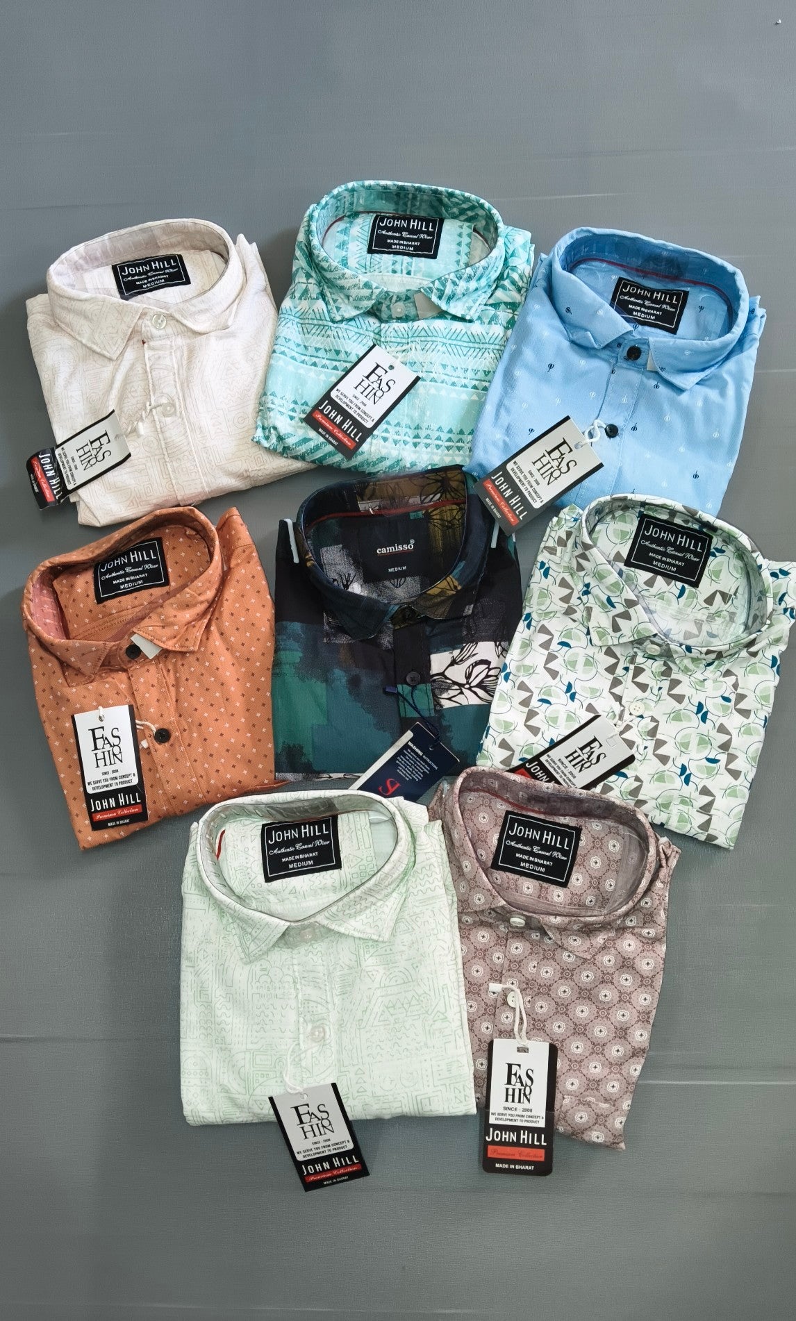 (Combo of 3) JohnHill Pure Cotton Trending Printed Shirt Rs. 900