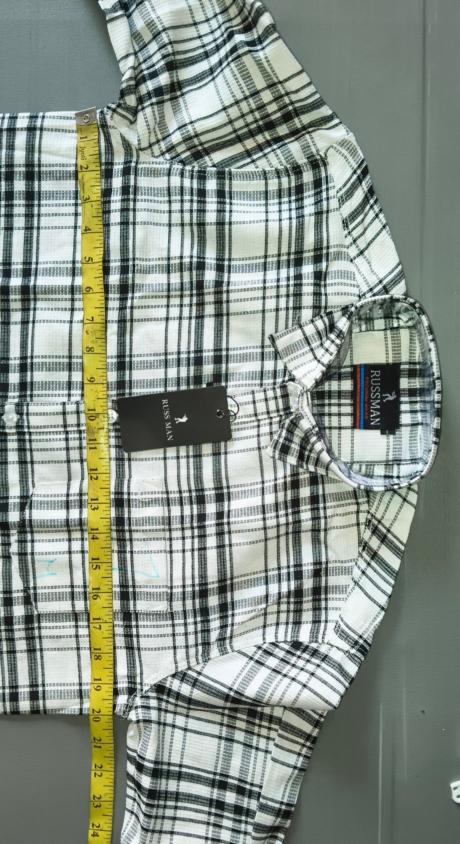 (Combo of 3) Russman Waffle Oxford Cotton Checked Shirt Rs. 1000