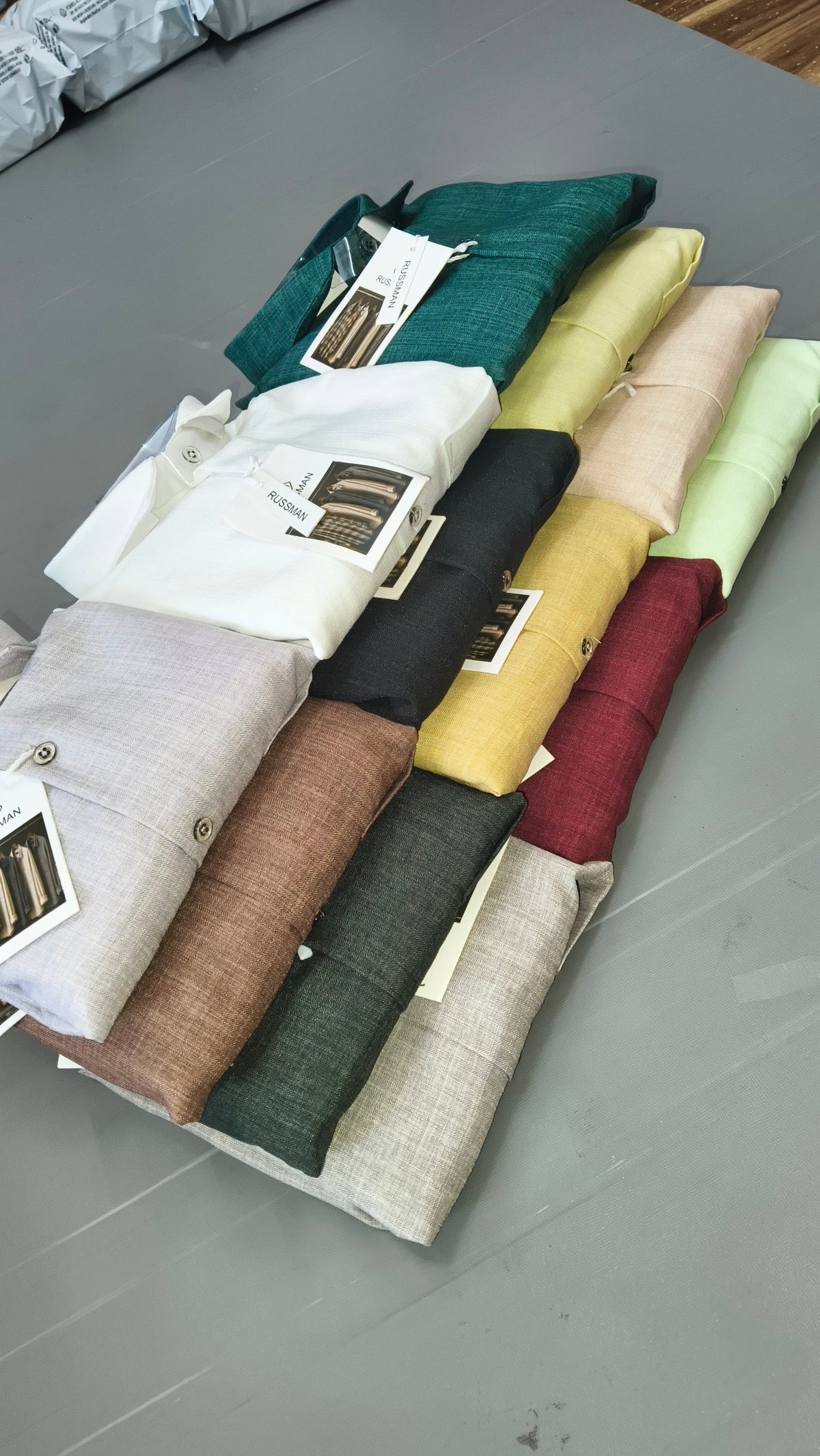 (Combo of 3) CK&Russman Linen Korean Fancy Plain Shirt Rs.1100