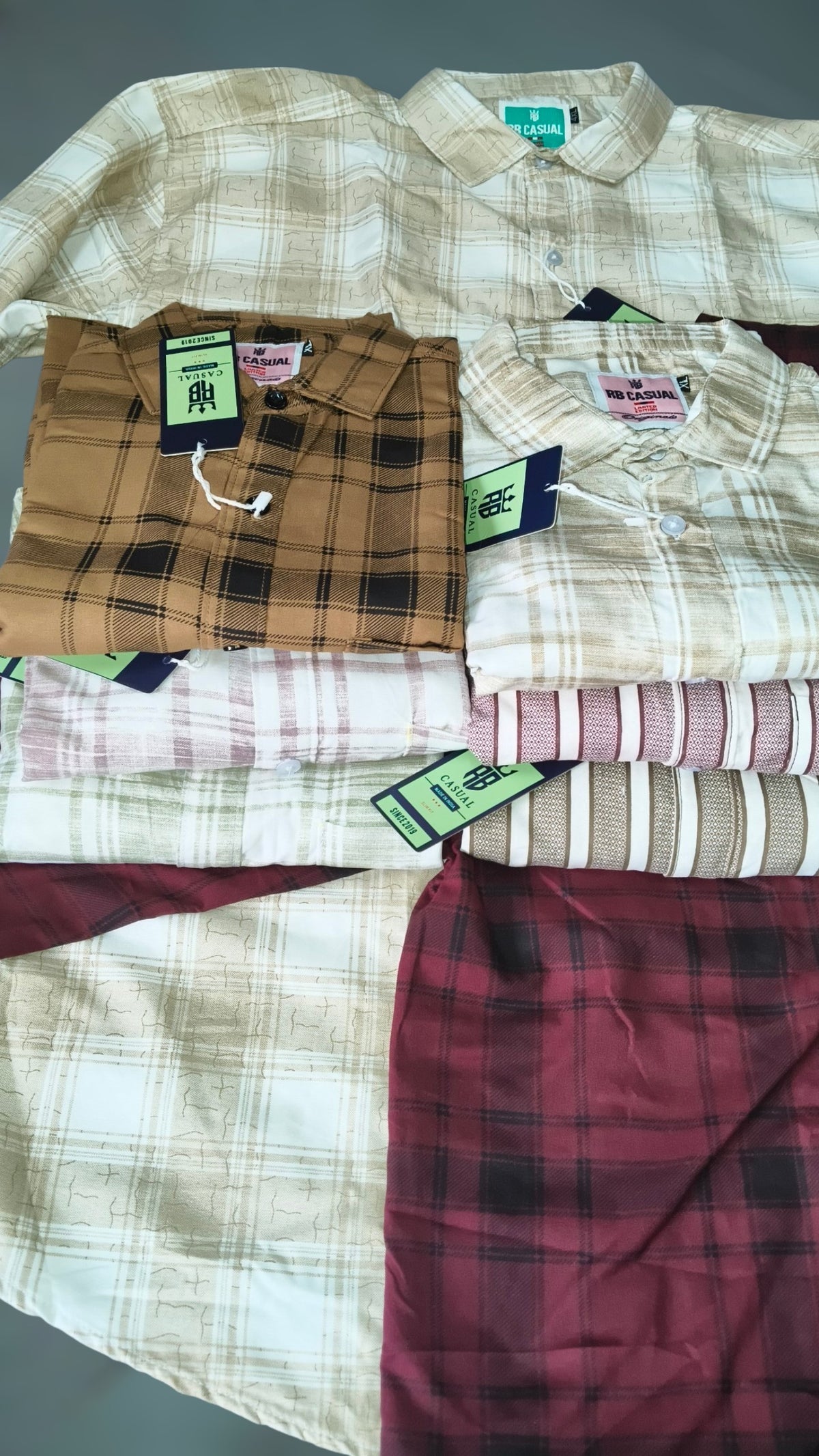 (Combo of 4) RBCasual Checked Only Laffer Cotton Shirts Rs. 1000
