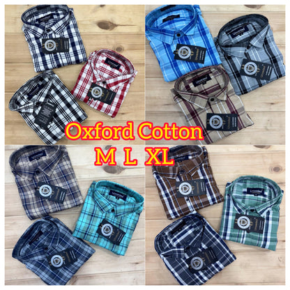 (Combo Of 3) Oxford Royal Checked Cotton Shirts Rs. 899