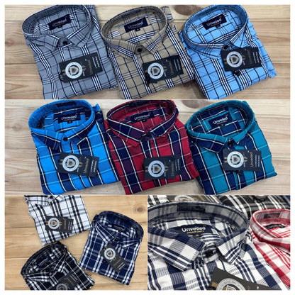 (Combo Of 3) Oxford Royal Checked Cotton Shirts Rs. 899