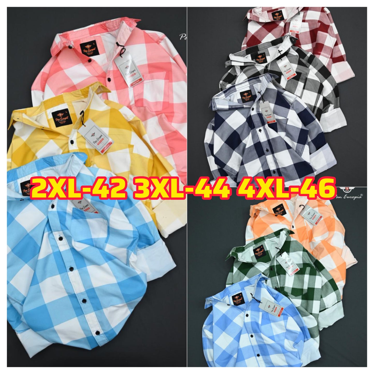 (Combo of 4) RB Bright Color Checked Shirts Rs. 999