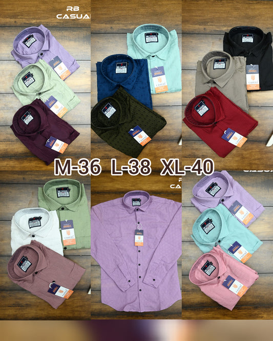 (Combo of 3) RB Popcorn Color Design Shirt Rs.999