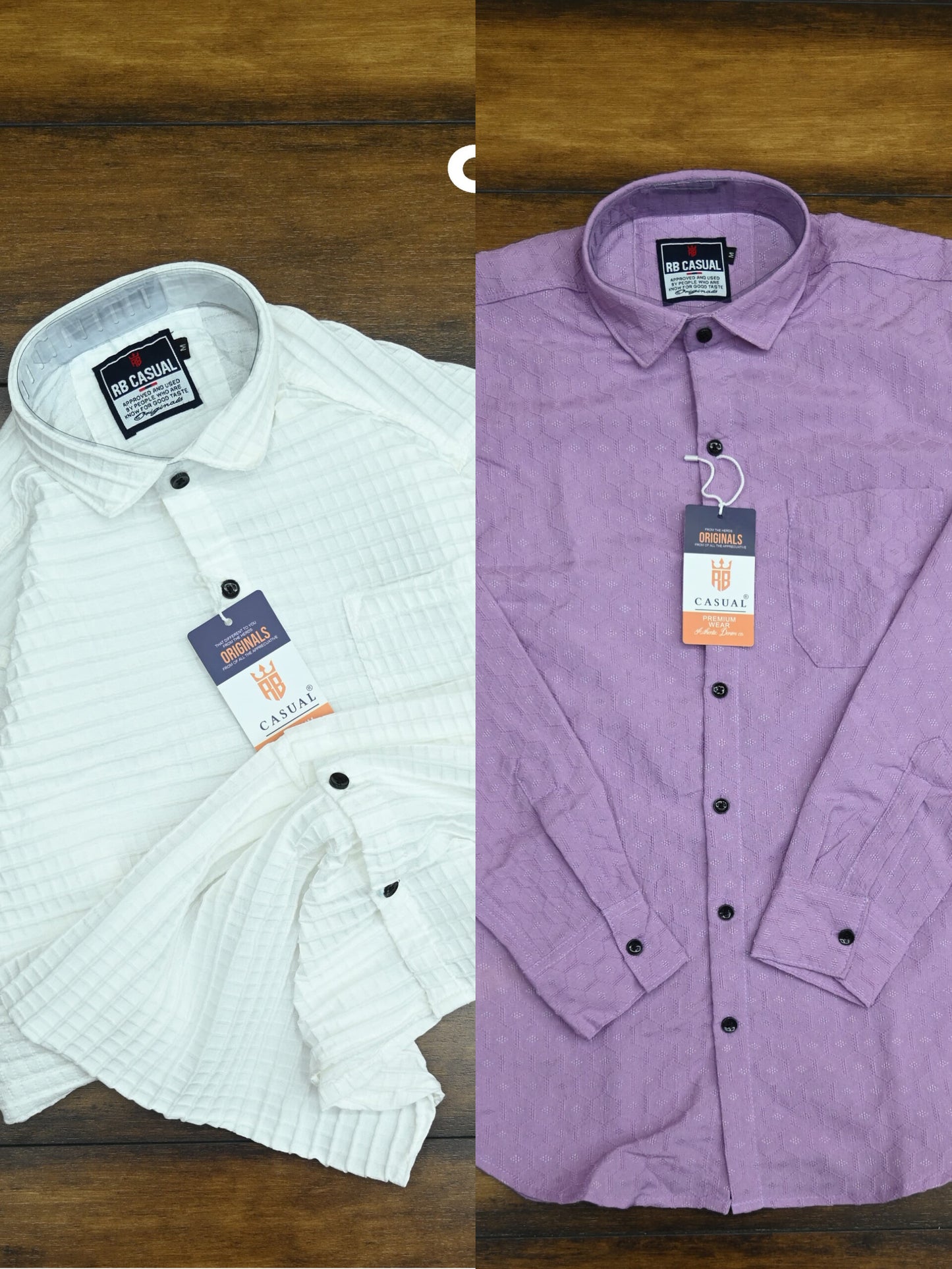 (Combo of 3) RB Popcorn Color Design Shirt Rs.999