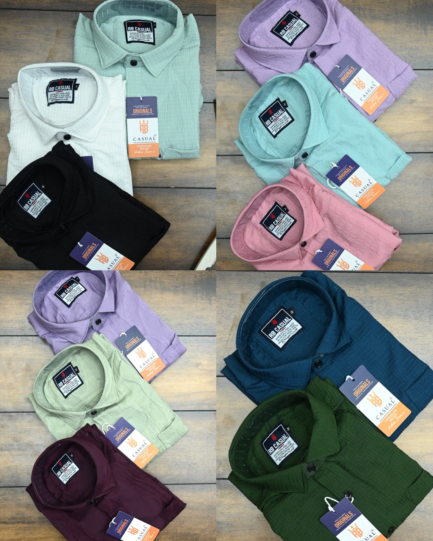 (Combo of 3) RB Popcorn Color Design Shirt Rs.999
