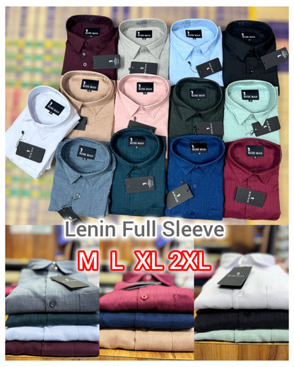 (Combo of 3) RussMan KorianLinen Dobby Plain Shirt Rs.1100