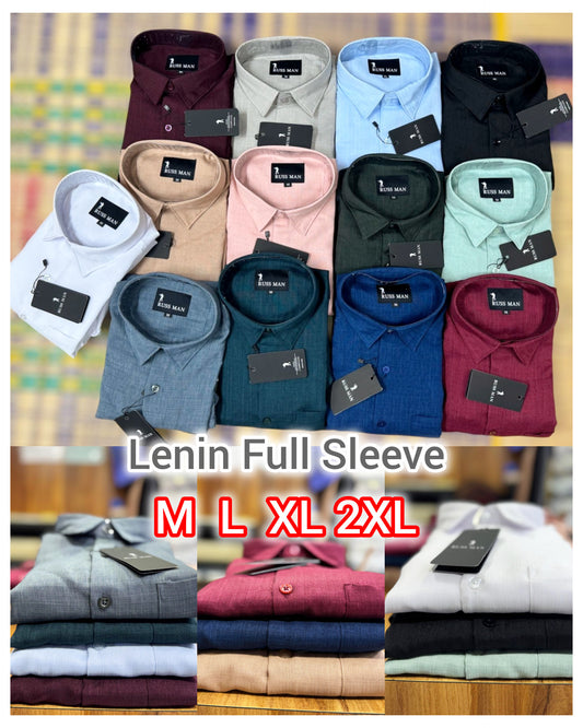 (Combo of 3) RussMan Linen Dobby Plain Shirt Rs.1099