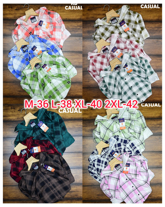 (Combo of 4) RB Cotton Checked Premium Shirts Rs. 999