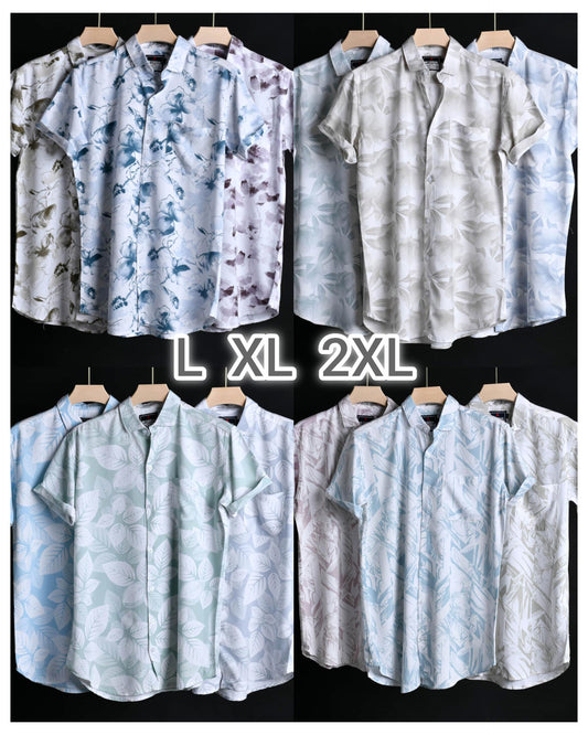 (Combo of 3) Rayon RB Casual Stylish Half Sleeve Printed Shirts Rs. 999