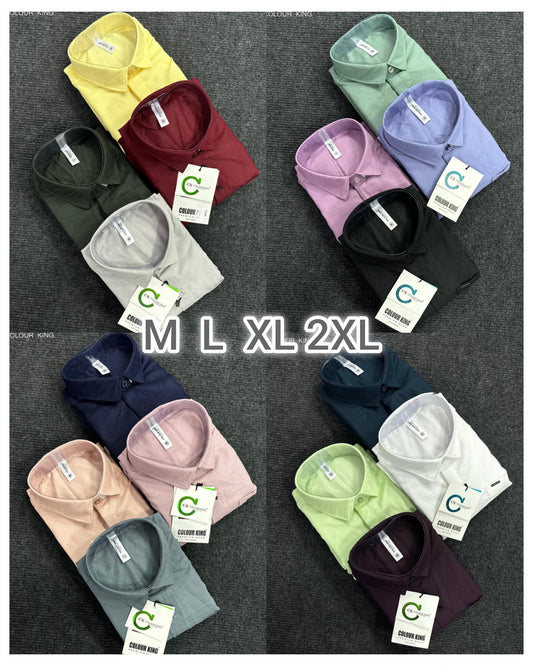 (Combo of 3) CK Linen Dobby Plain Shirt Rs.1099
