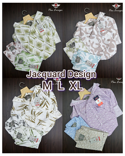 (Combo of 3) Pan Emporia Jacquard Design Printed Shirt Rs.900