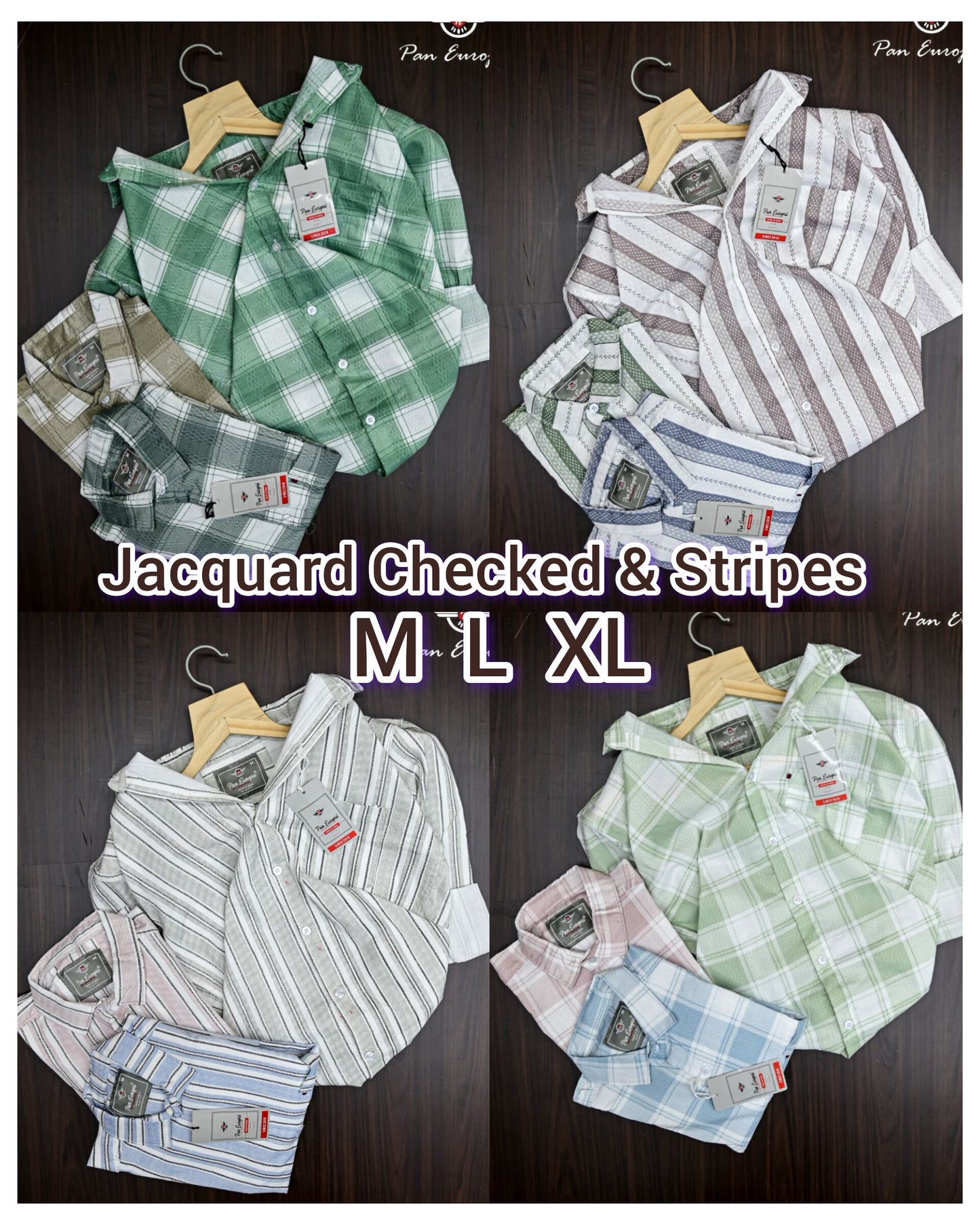 (Combo of 3) Pan Emporia Jacquard Checked Shirt Rs.999