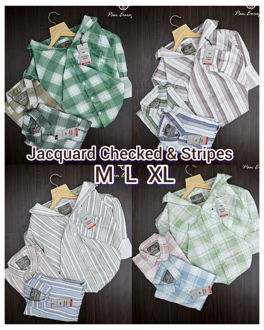 (Combo of 3) Pan Emporia Jacquard Checked Shirt Rs.999