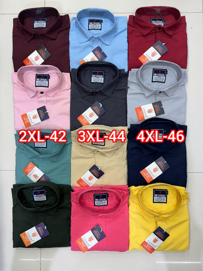 (Combo of 5)(M-36-37) RB Laffer Formal Cotton Plain Shirts Rs. 1100