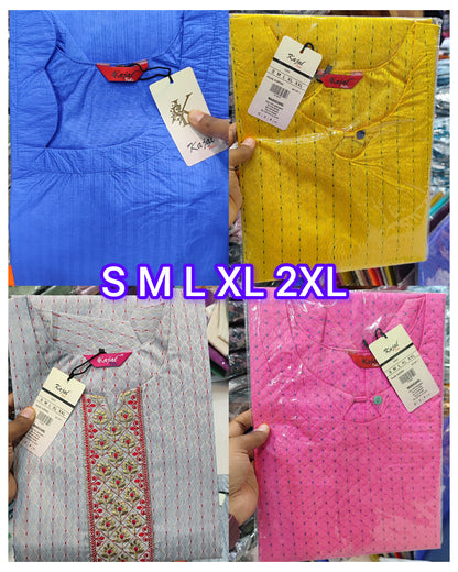 Pack of 4 Kajal Women A-line Design Kurthi TOP Only  Rs. 1000