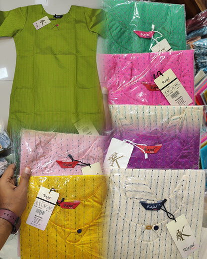Pack of 4 Kajal Women A-line Design Kurthi TOP Only  Rs. 1000
