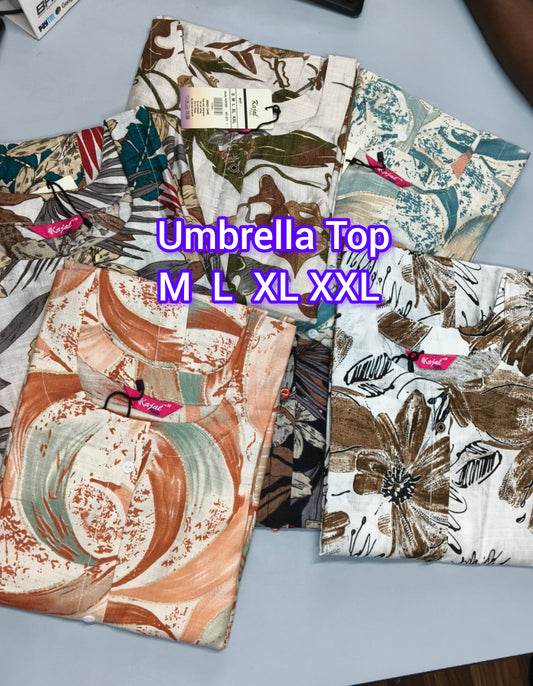 Pack of 2 Kajal Umbrella Design Kurthi TOP Only Rs. 900