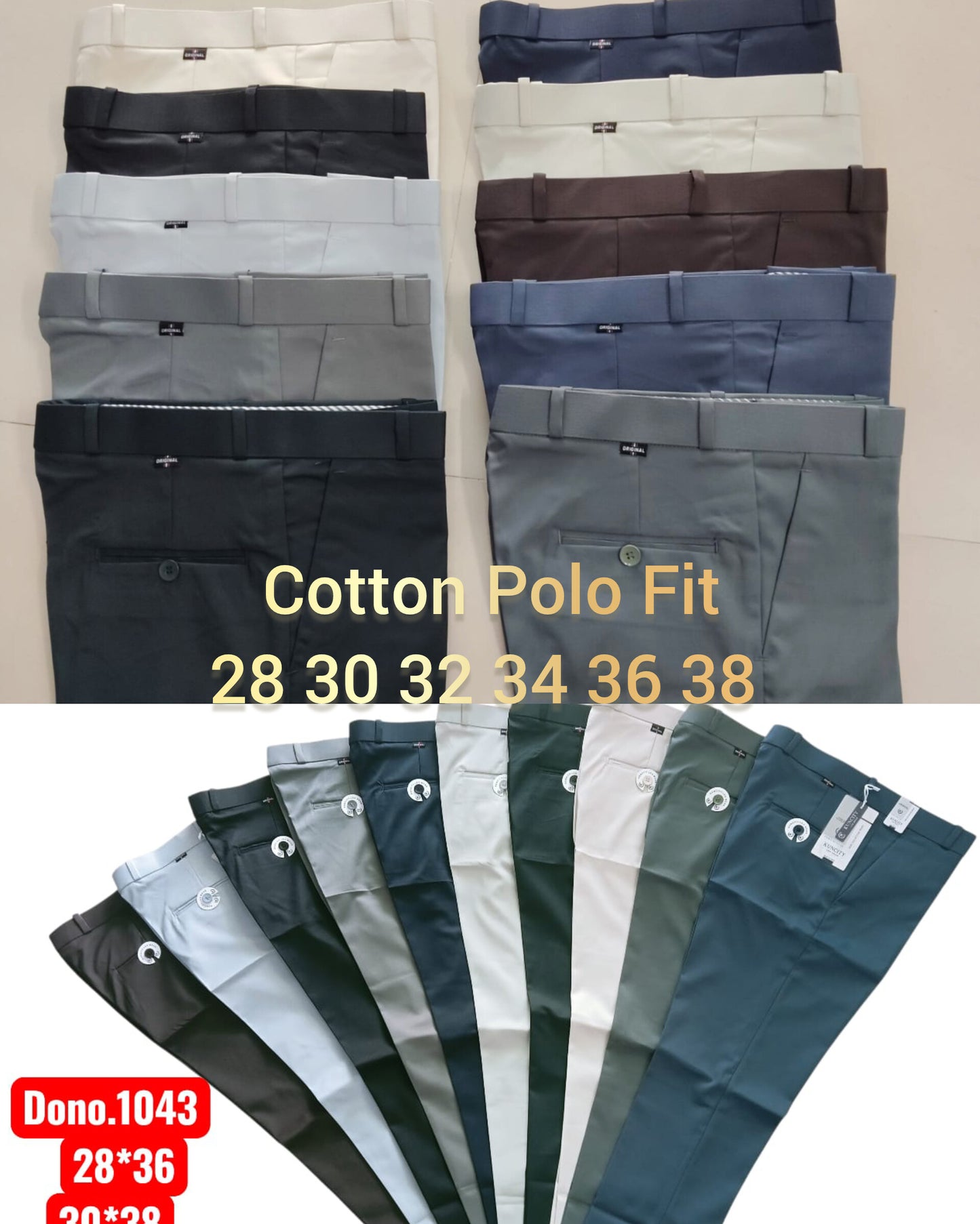 (Combo of 2) KC Polo Fit Cotton Men's Regular Pant Rs. 950