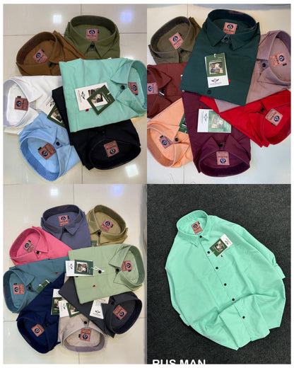 (Combo of 4) Russman Laffer Cotton Plain shirt Rs. 1000