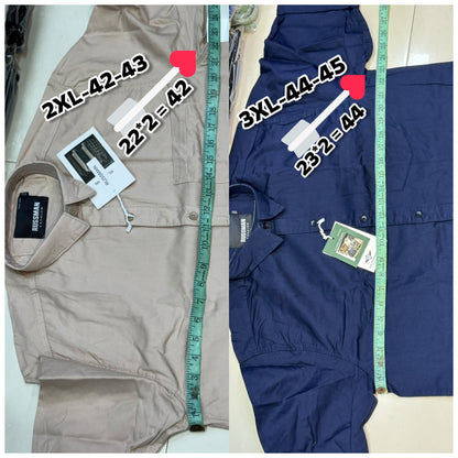 (Combo of 3)(2XL, 3XL)RussMan 100% Pure Cotton Plain Shirt Rs. 1200