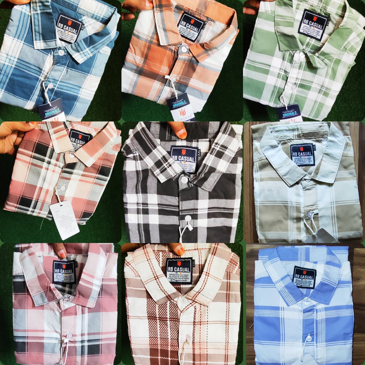 Combo of 4 RB Primium Cotton Checked Shirt Rs. 1100