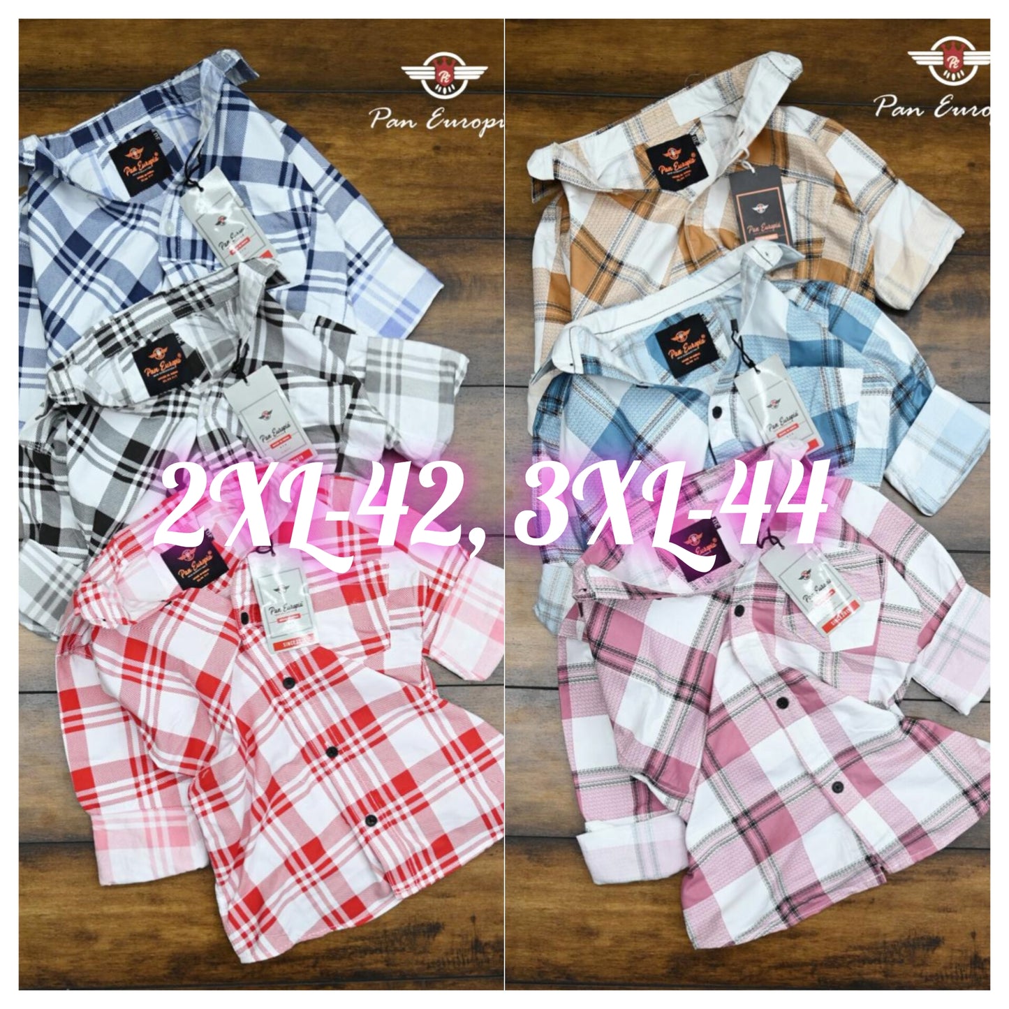 (Combo of 4)2XL to 3XL RB Primium Cotton Checked Shirt Rs. 1099