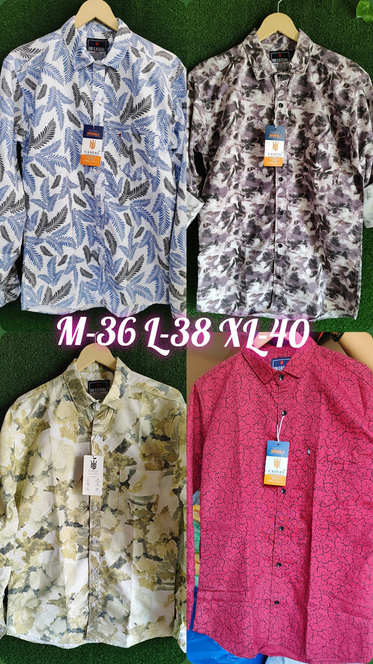 (Combo of 4) Primium RB Casual Cotton Printed Shirts Rs. 999