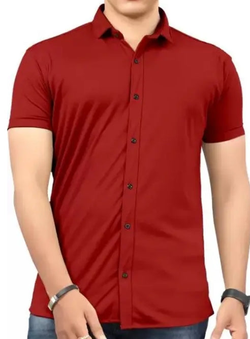 (Combo of 5+1) Plain Half Hand Lycra Shirts with Pocket Regular Fit Rs. 999 + Get Free 1 Shirt