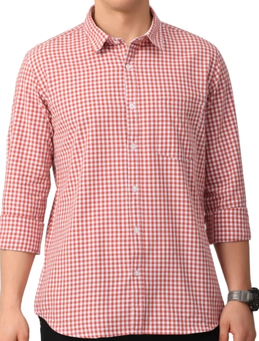 (Combo Of 3) JohnHill Slim fit Cotton Checks Shirts Rs. 899