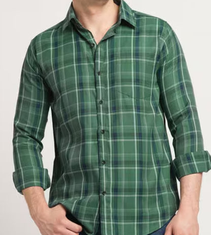 (Combo Of 4)(S, M) JohnHill Pure Office Fit Cotton Checks Shirts Rs. 1000