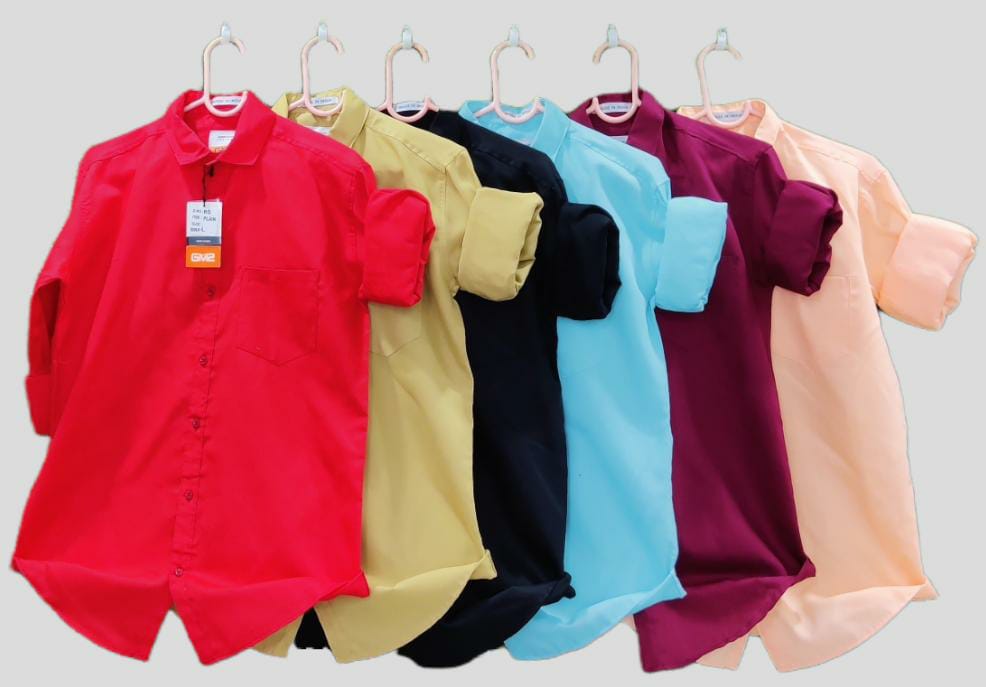 Combo of 4 Cotton Plain shirt Rs. 999