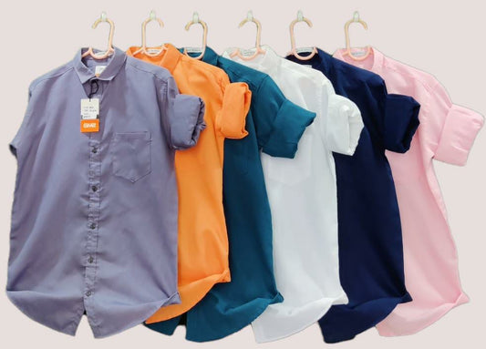 Combo of 4 Cotton Plain shirt Rs. 999