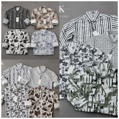 (Combo of 4) RDOT Casual Design Cotton Printed Shirts Rs. 1000