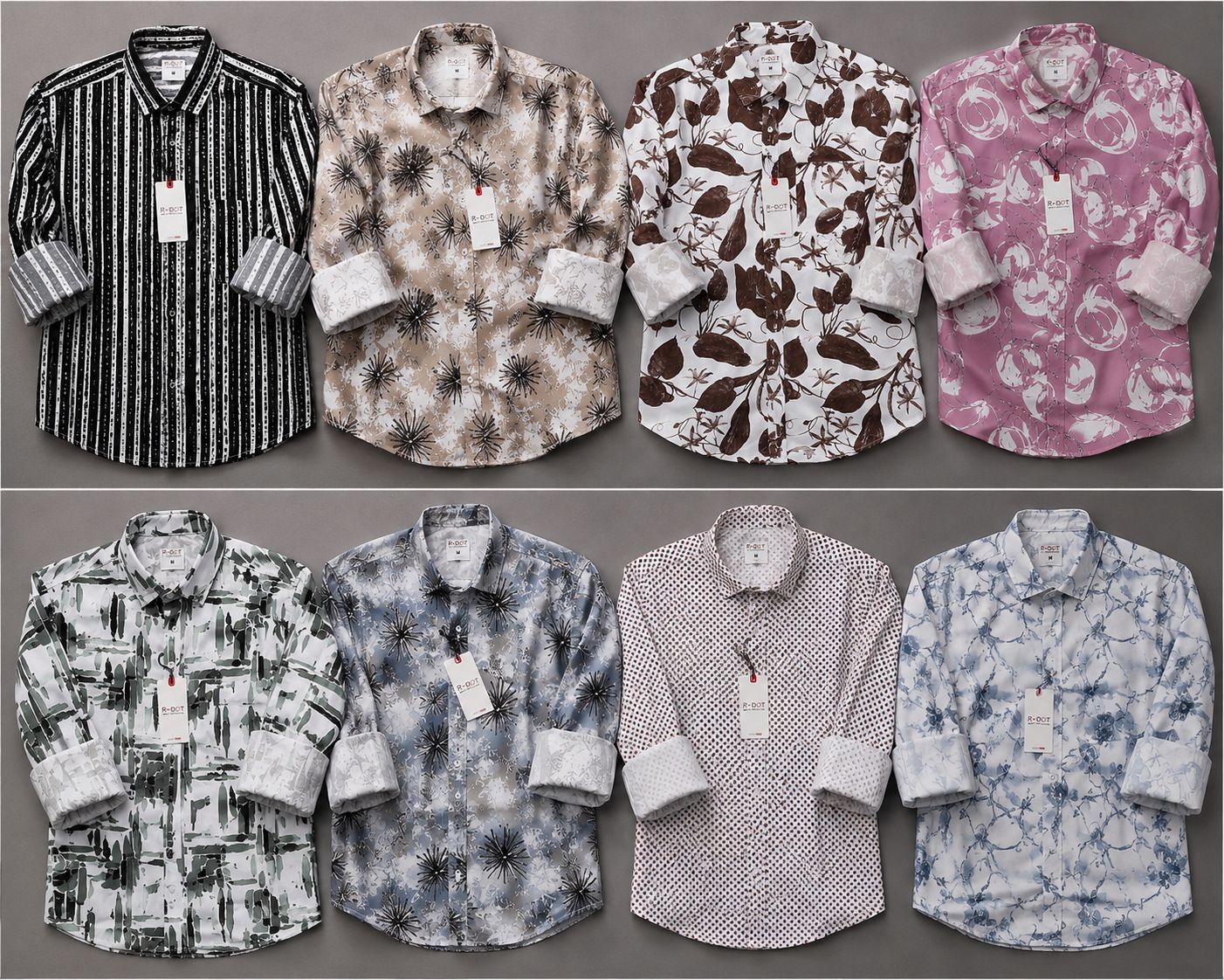(Combo of 4) RDOT Casual Design Cotton Printed Shirts Rs. 1000