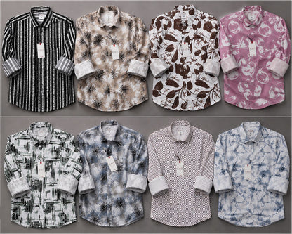 (Combo of 4) RDOT Casual Design Cotton Printed Shirts Rs. 1000
