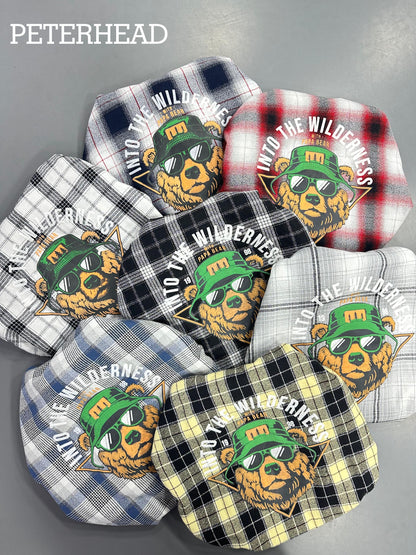 (Combo of 3) PH Baggy DoublePocket BackPrinted Cotton Checked Shirt Rs. 1150