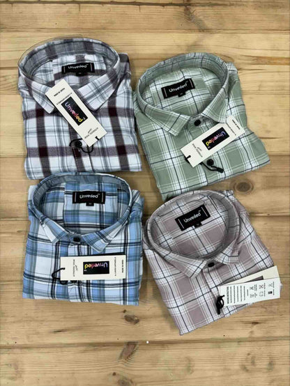 (Combo of 3) Oxford Branded Pure Cotton Shirts XL-40 Rs. 899