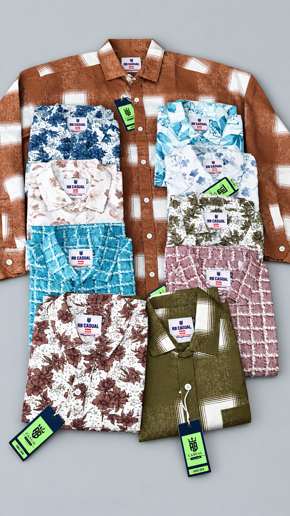 (Combo of 4) RBCasual Printed Design Only Laffer Cotton Shirts Rs. 1000