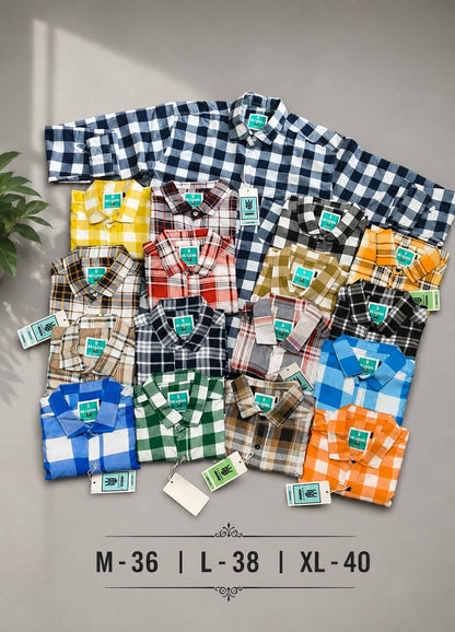 (Combo of 5) RBCasual Checked Only Laffer Cotton Shirts Rs. 1100