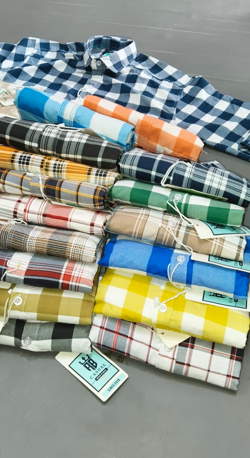 (Combo of 5) RBCasual Checked+Printed Design Laffer Cotton Shirts Rs. 1100