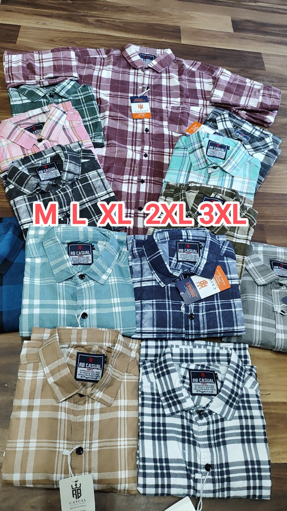 (Combo of 4) RB New Checked Shirts Rs. 999