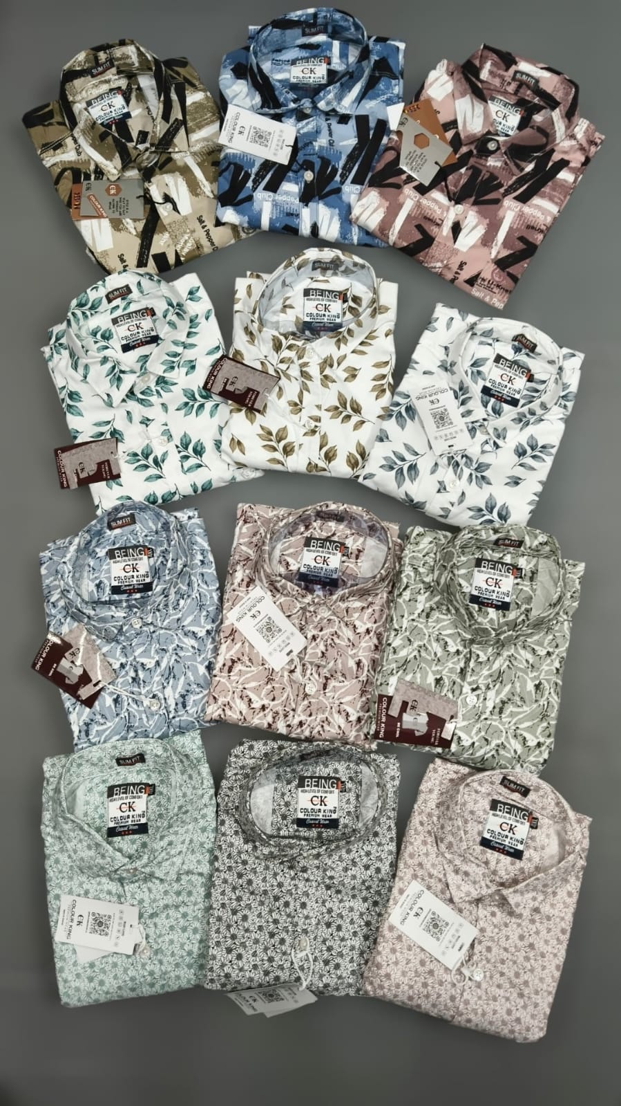 (Combo of 4)(2XL 3XL 4XL)CK Laffer Cotton Printed Shirt Rs. 1100
